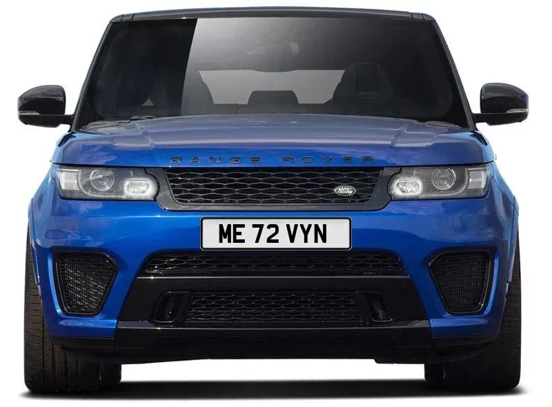 Picture of a vehicle with ME 72 VYN registration